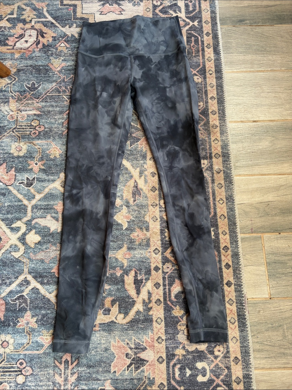 lululemon athletica Black Tie-Dye High-Rise Leggings